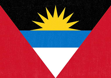 Antigua and Barbuda Flag Distressed
