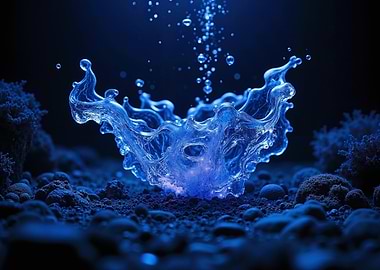 Blue Water Splash