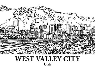West Valley City Utah Skyline