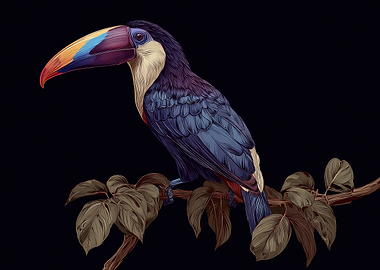 Toucan on a Branch