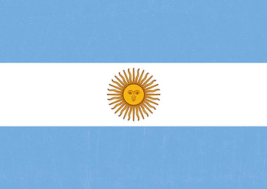Argentina Flag Distressed