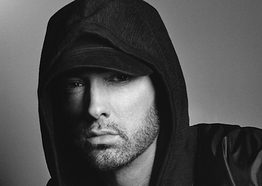 Eminem in a Hoodie