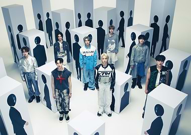 stray kids in Futuristic Outfits