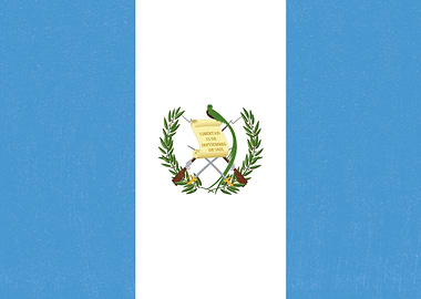 Guatemala Flag Distressed