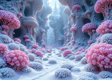 Enchanted Winter Forest Path