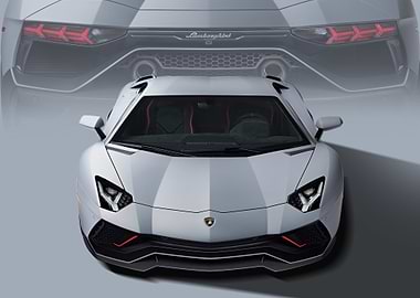 Lamborghini Aventador Front View