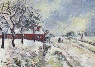 Winter Landscape with Figures