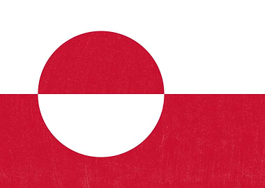Greenland Flag Distressed
