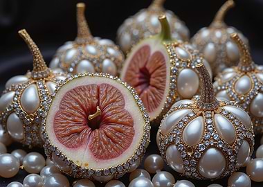 Jeweled Pumpkins and Fig Halves