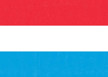 Luxembourg Flag Distressed