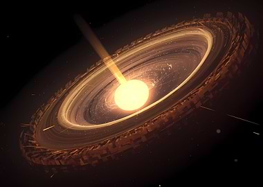 Stellar Nursery with Accretion Disk