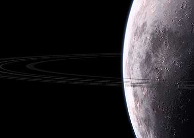 Ringed Planet in Space