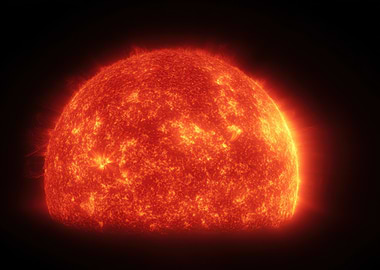 The Sun's Fiery Surface