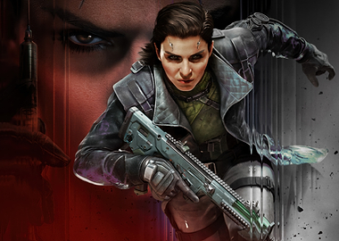 Cyberpunk Woman with Rifle