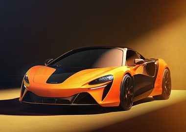 Orange McLaren Sports Car