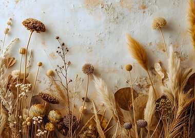 Dried Flowers and Pampas Grass Arrangement