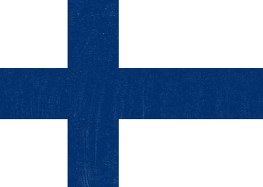 Finland Flag Distressed