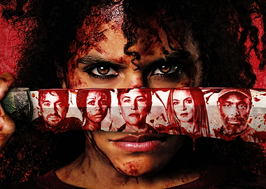 Bloody Knife with Faces