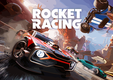 Rocket Racing Game Art