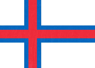 Faroe Islands Flag Distressed