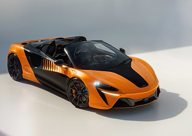 Orange McLaren Convertible Sports Car