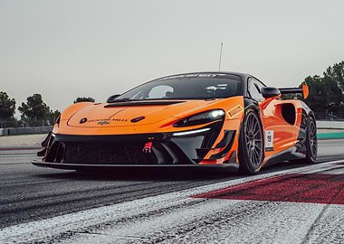 McLaren GT3 Race Car on Track