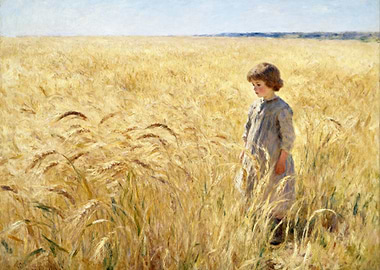 Child in a Wheat Field