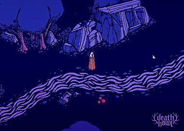 Death howl game mystical figure by a river