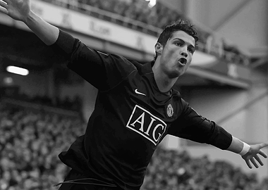 Cristiano Ronaldo celebrating a goal