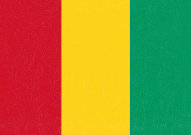 Guinea Flag Distressed