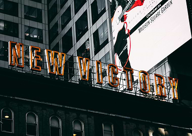 New York City New Victory Theater Sign