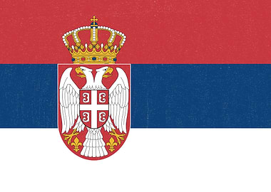 Serbia Flag Distressed