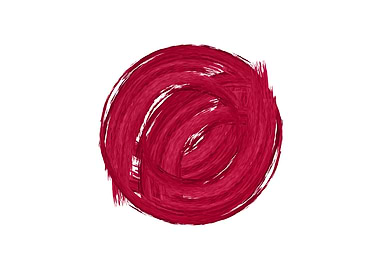 Red Circle Brush Stroke