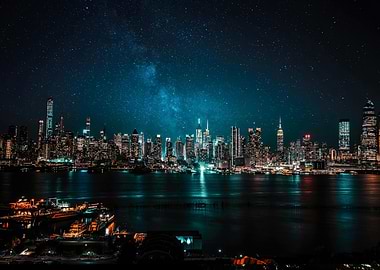New York City Skyline at Night