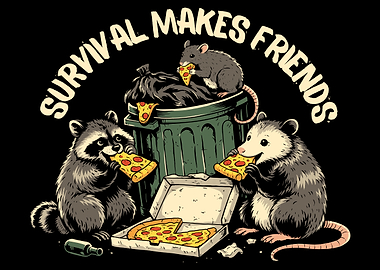 Animals Eating Pizza