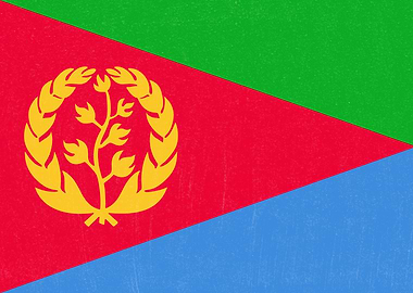 Eritrea Flag Distressed