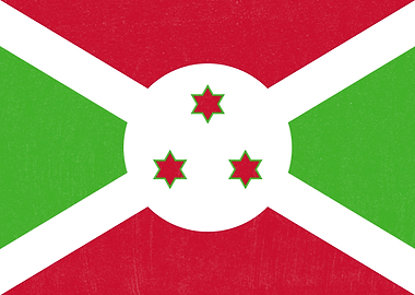 Burundi Flag Distressed