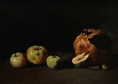 Still Life with Fruit and Skull