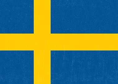 Sweden Flag Distressed