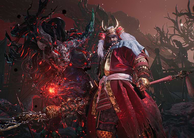 Samurai Warrior and Demonic Creature