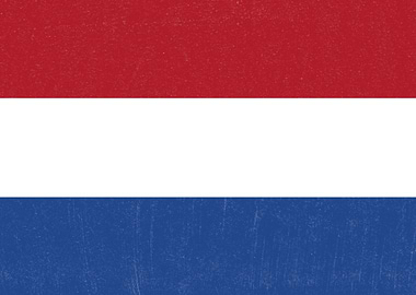 The Netherlands Flag Distressed