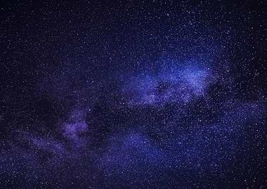 Starry Night Sky with Nebula