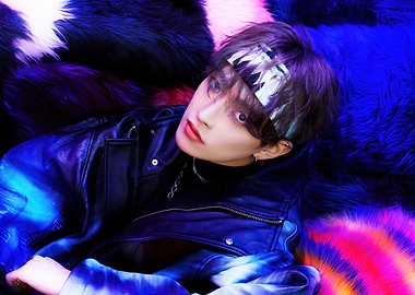 ateez in Leather Jacket