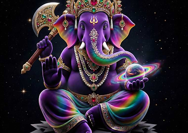 Cosmic Universe Lord Ganesha