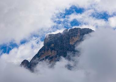 Misty Mountain Peak - Dolomites - Italy
