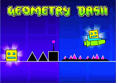 Geometry Dash Game Art