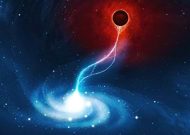 Cosmic Phenomenon: Galaxy and Black Hole