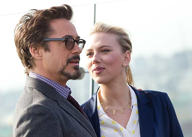 Robert Downey Jr. and Scarlett Johansson