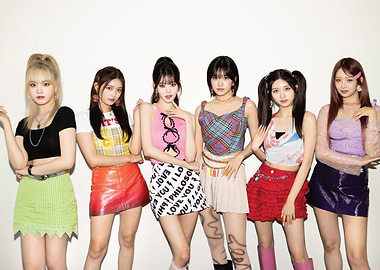 Six K-Pop Idols Posing Together ive