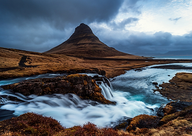 Kirkjufell Mountain and Waterfall